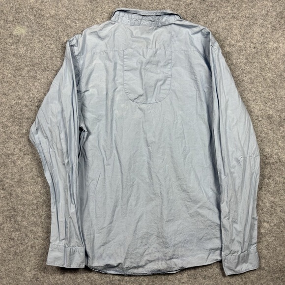 Marithe Francois Girbaud Button Shirt Mens 3XL Blue Long Sleeve - Picture 8 of 9